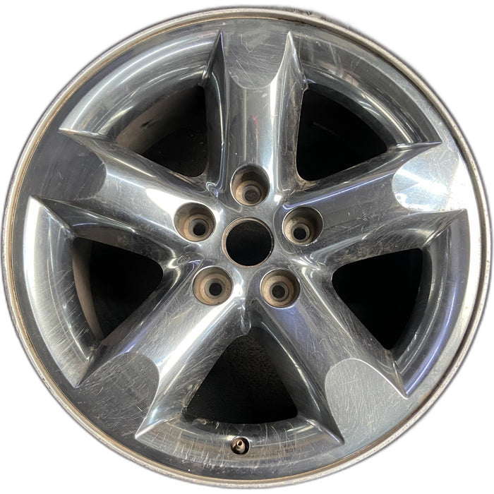 20" DODGE 1500 PICKUP 06 5 lug, 20x9 , w/o argent Original OEM Wheel Rim - Front View