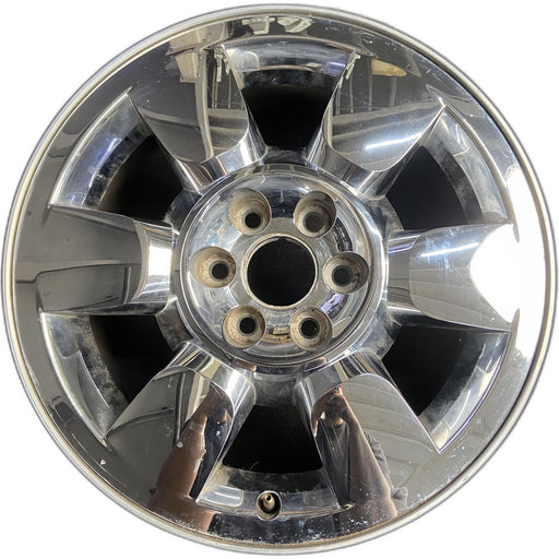 20" SIERRA 1500 PICKUP 09-11 20x8.5, 6 spoke, chrome, flat faced spoke, w/encirc - Front View