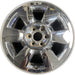 20" SIERRA 1500 PICKUP 09-11 20x8.5, 6 spoke, chrome, flat faced spoke, w/encirc - Front View
