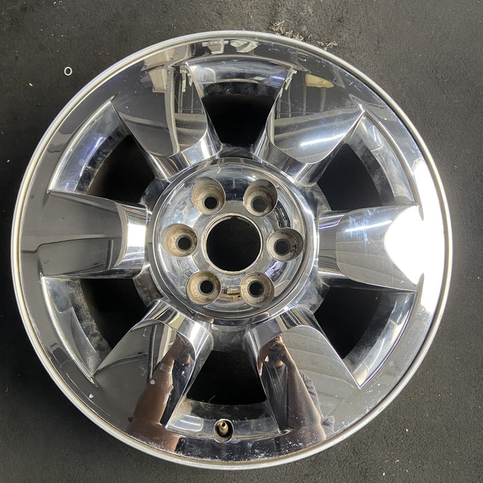 20" SIERRA 1500 PICKUP 09-11 20x8.5, 6 spoke, chrome, flat faced spoke, w/encirc - Additional View