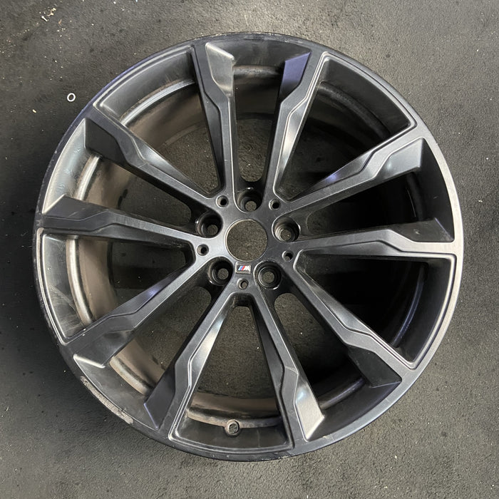 20" BMW X3 22-24 20x9.5 , , Y spoke design, black Original OEM Wheel Rim - Additional View