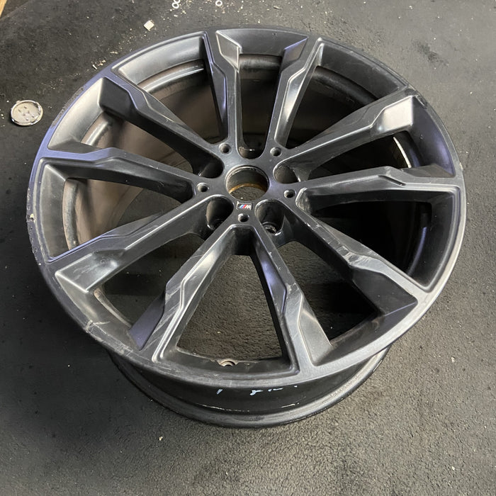 20" BMW X3 22-24 20x9.5 , , Y spoke design, black Original OEM Wheel Rim - View 7