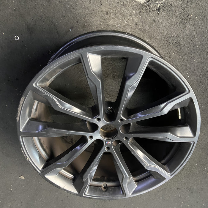 20" BMW X3 22-24 20x9.5 , , Y spoke design, black Original OEM Wheel Rim - View 8