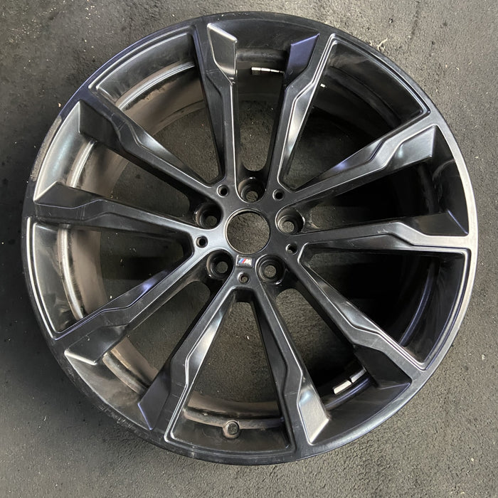 20" BMW X3 22-24 20x8 , , Y spoke design, black Original OEM Wheel Rim - Additional View