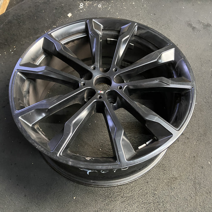 20" BMW X3 22-24 20x8 , , Y spoke design, black Original OEM Wheel Rim - View 7