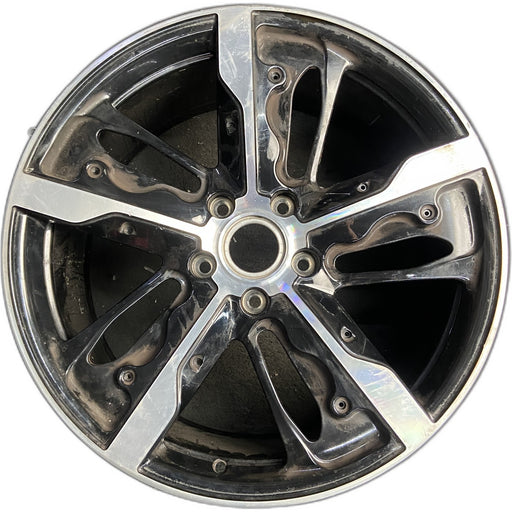 21" PORSCHE TAYCAN 20-24 21x9.5, 5 spoke, flat spoke, R., silver black Original - Front View