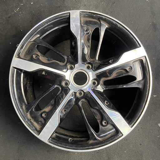 21" PORSCHE TAYCAN 20-24 21x9.5, 5 spoke, flat spoke, R., silver black Original - Additional View