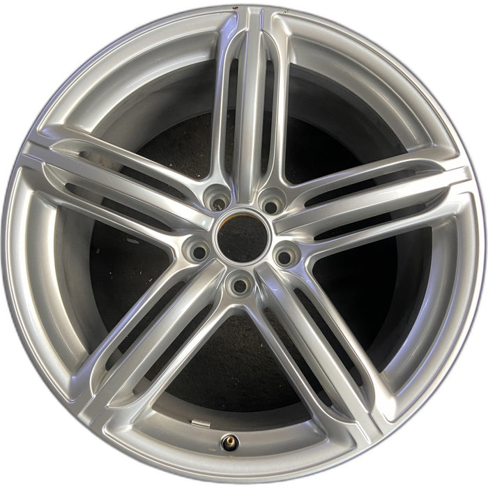 19" AUDI A5 08-09 19x9, 5 spoke Original OEM Wheel Rim - Front View