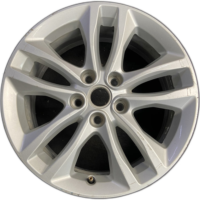 17" MALIBU 16 VIN Z , aluminum, 17x7.5 Original OEM Wheel Rim - Front View