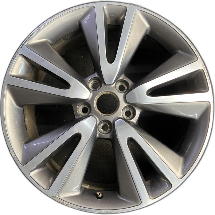 20" DURANGO 11-13 20x8 , polished face with pockets Original OEM Wheel Rim - Front View