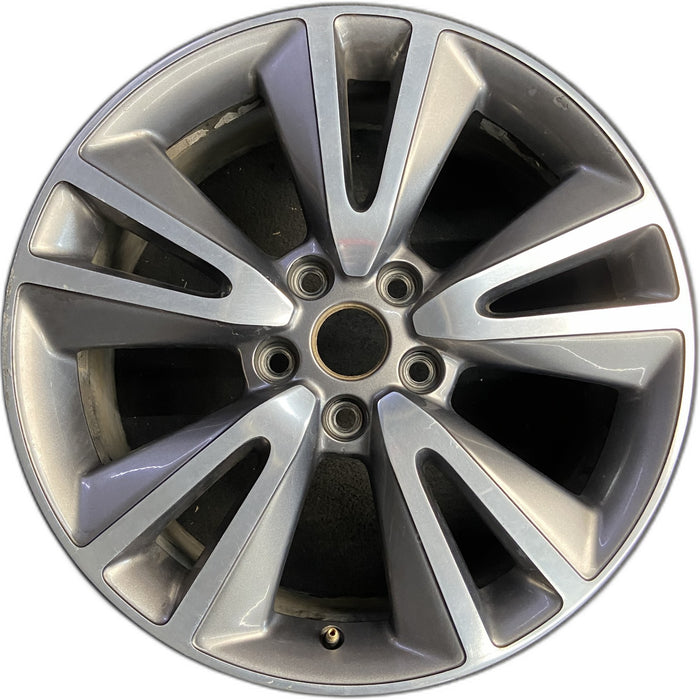 20" DURANGO 11-13 20x8 , polished face with pockets Original OEM Wheel Rim - Front View