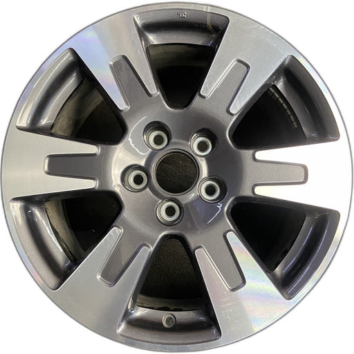 18" RIDGELINE 17-19 18x8, 6 spoke, machined face Original OEM Wheel Rim - Front View