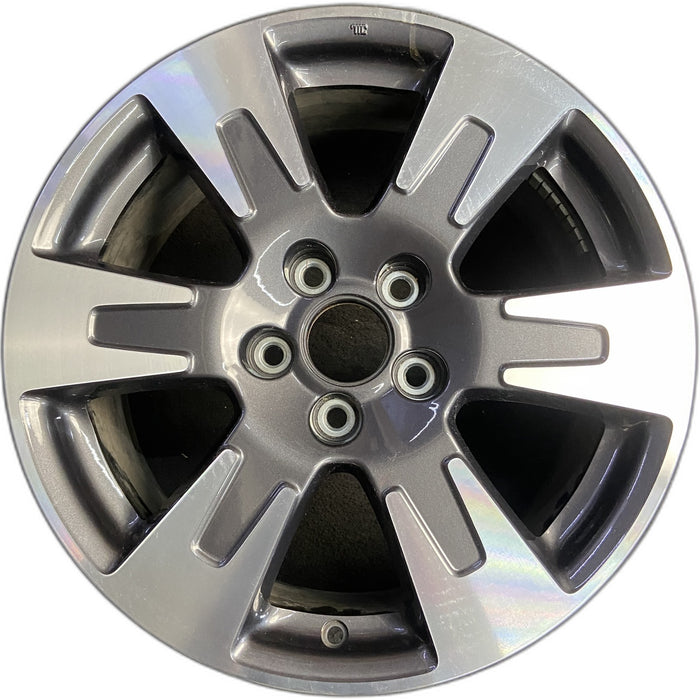 18" RIDGELINE 17-19 18x8, 6 spoke, machined face Original OEM Wheel Rim - Front View