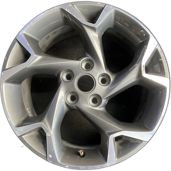 17" TRAX 24-25 17x7.5, gray Original OEM Wheel Rim - Front View