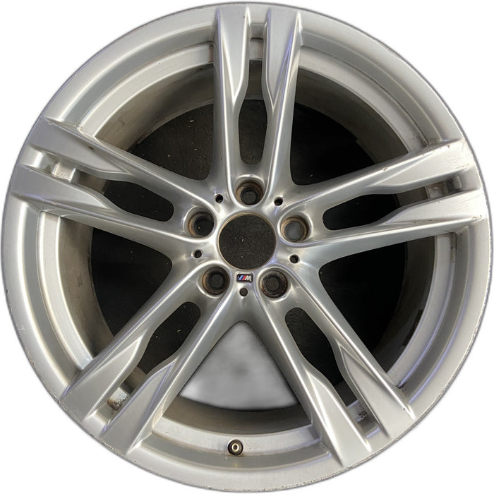 20" BMW 640i 12-15 20x9 , 5 spoke, double spoke Original OEM Wheel Rim - Front View