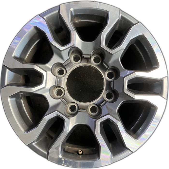 18" SIERRA 2500 PICKUP 20-23 18x8, aluminum Original OEM Wheel Rim - Front View