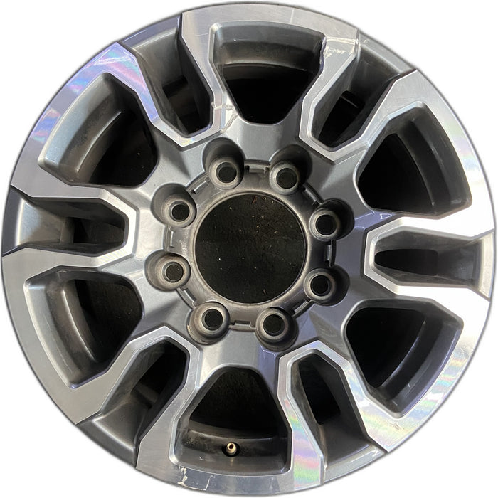 18" SIERRA 2500 PICKUP 20-23 18x8, aluminum Original OEM Wheel Rim - Front View