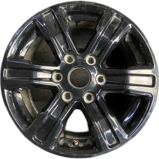 17" RANGER 23 17x8, , black, single spoke Original OEM Wheel Rim - Front View