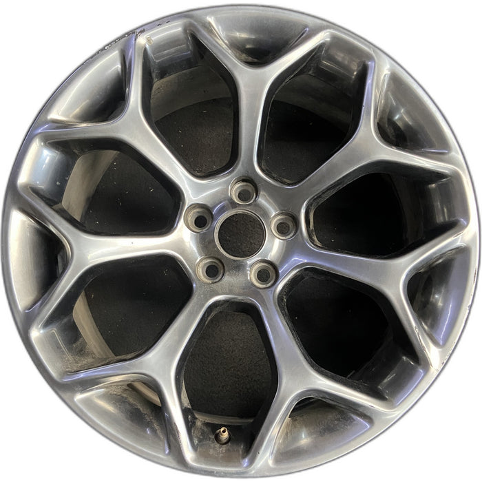 20" 300 15-22 20x8 , 7 Y spoke, polished Original OEM Wheel Rim - Front View