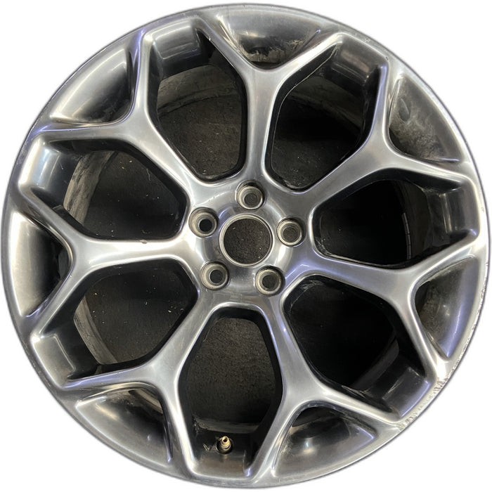 20" 300 15-22 20x8 , 7 Y spoke, polished Original OEM Wheel Rim - Front View