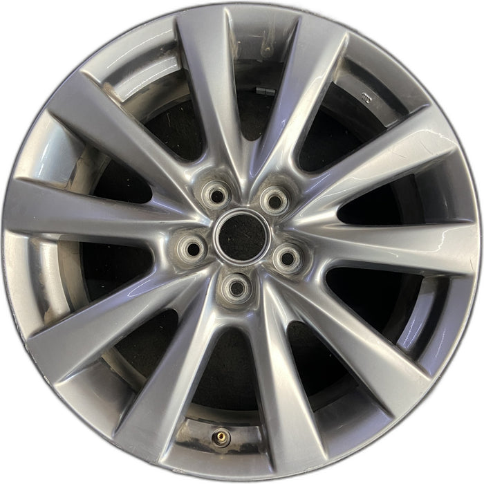 18" MAZDA 3 19-22 18x7 , 10 spoke, metallic silver Original OEM Wheel Rim - Front View