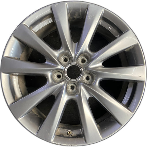 18" MAZDA 3 19-22 18x7 , 10 spoke, metallic silver Original OEM Wheel Rim - Front View