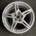 19" CORVETTE 20-22 front, , 5 spoke, gloss silver Original OEM Wheel Rim - Front View