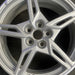 19" CORVETTE 20-22 front, , 5 spoke, gloss silver Original OEM Wheel Rim - Angle View