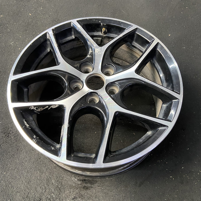17" FOCUS 15-17 17x7 , 10 spoke, , machined face with black background Original - View 8