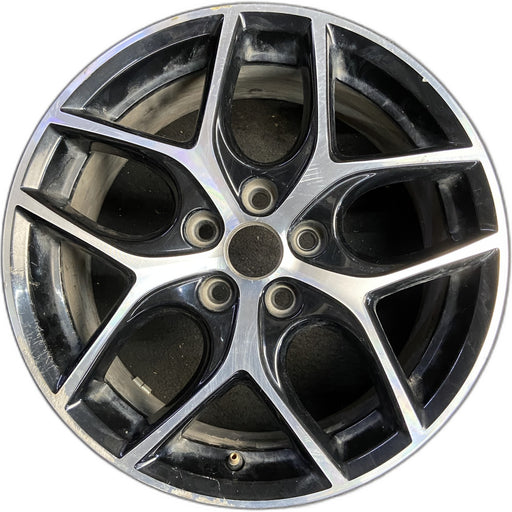 17" FOCUS 15-17 17x7 , 10 spoke, , machined face with black background Original - Front View
