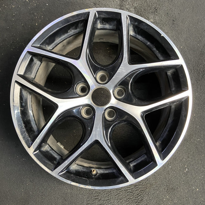 17" FOCUS 15-17 17x7 , 10 spoke, , machined face with black background Original - Additional View