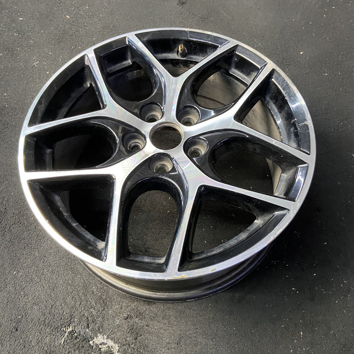 17" FOCUS 15-17 17x7 , 10 spoke, , machined face with black background Original - View 8