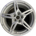 19" CORVETTE 20-22 front, , 5 spoke, gloss silver Original OEM Wheel Rim - Front View
