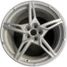 20" CORVETTE 20-22 rear, , 5 spoke, gloss silver Original OEM Wheel Rim - Front View