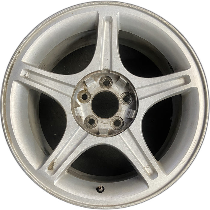 17" MUSTANG 00 17x8, , w/o exposed lug nuts; sparkle silver Original OEM Wheel - Front View