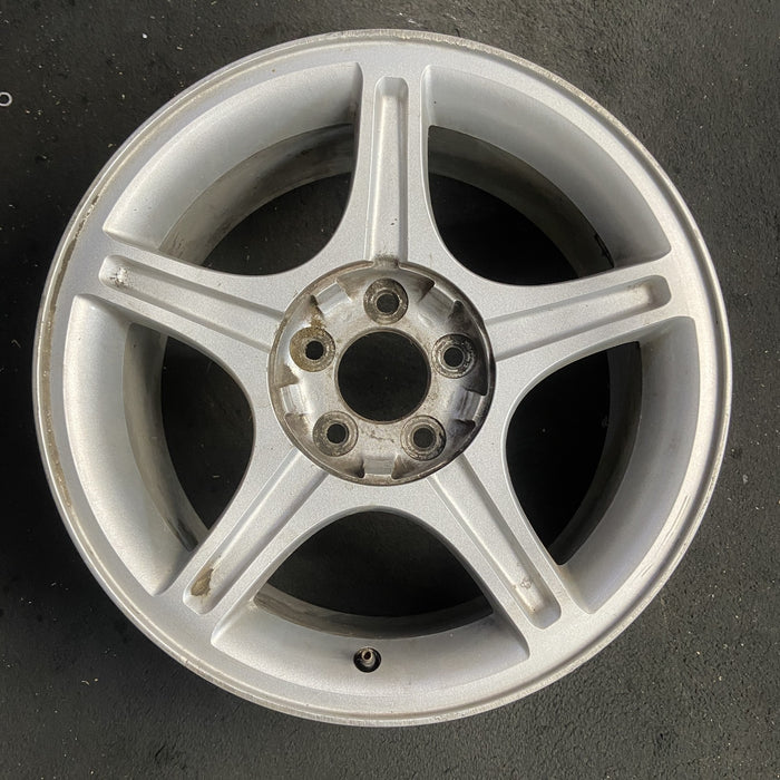 17" MUSTANG 00 17x8, , w/o exposed lug nuts; sparkle silver Original OEM Wheel - Additional View