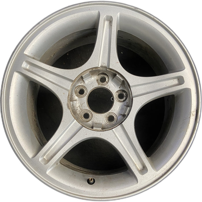17" MUSTANG 00 17x8, , w/o exposed lug nuts; sparkle silver Original OEM Wheel - Front View