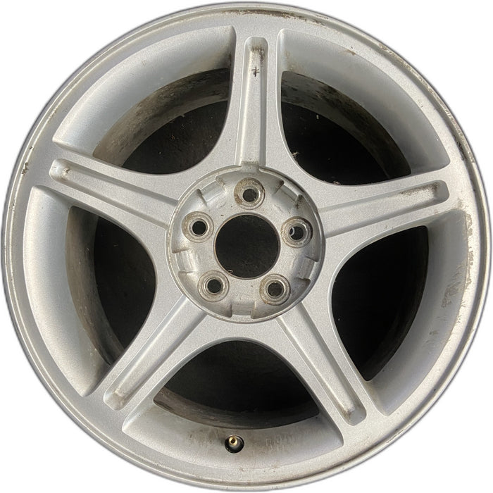 17" MUSTANG 00 17x8, , w/o exposed lug nuts; sparkle silver Original OEM Wheel - Front View