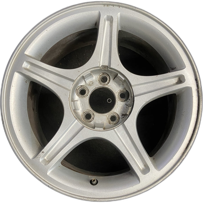17" MUSTANG 00 17x8, , w/o exposed lug nuts; sparkle silver Original OEM Wheel - Front View