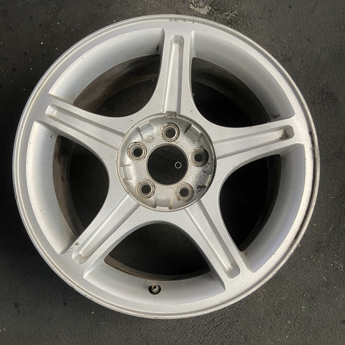 17" MUSTANG 00 17x8, , w/o exposed lug nuts; sparkle silver Original OEM Wheel - Additional View