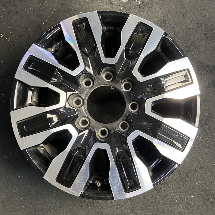 20" SIERRA 2500 PICKUP 24 20x8.5, 8 spoke, raised spoke , black inserts - Additional View
