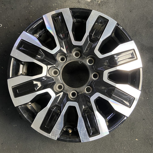 20" SIERRA 2500 PICKUP 24 20x8.5, 8 spoke, raised spoke , black inserts - Additional View
