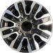 20" SIERRA 2500 PICKUP 24 20x8.5, 8 spoke, raised spoke , black inserts - Front View