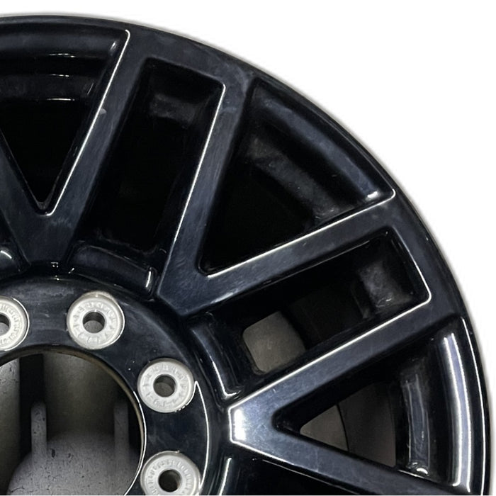 20" FORD F250SD PICKUP 19 20x8 , 16 spoke, , black Original OEM Wheel Rim - Side Profile