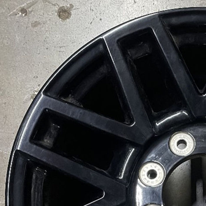 20" FORD F250SD PICKUP 19 20x8 , 16 spoke, , black Original OEM Wheel Rim - Side Profile