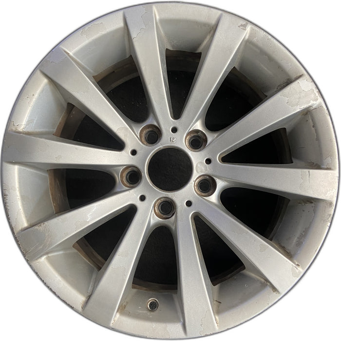 17" BMW 323i 08-12 17x8 , 10 spoke, V spoke, tapered spoke Original OEM Wheel - Front View