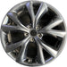 19" SANTA FE 18 19x7.5 , 2.0L , w/, black Original OEM Wheel Rim - Front View