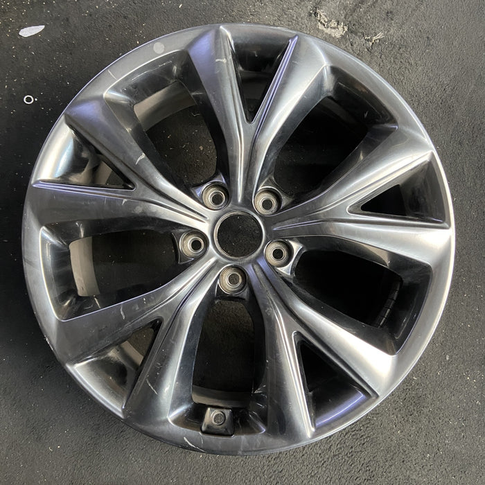 19" SANTA FE 18 19x7.5 , 2.0L , w/, black Original OEM Wheel Rim - Additional View