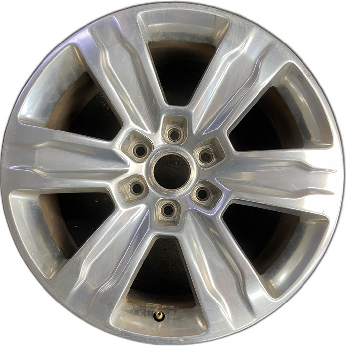20" FORD F150 PICKUP 15-20 20x8.5, 6 spoke, polished Original OEM Wheel Rim - Front View