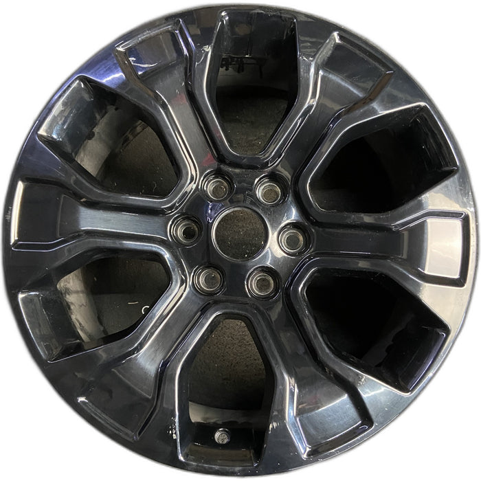 20" FORD F150 PICKUP 21-23 20x8.5, 6 spoke, , black Original OEM Wheel Rim - Front View